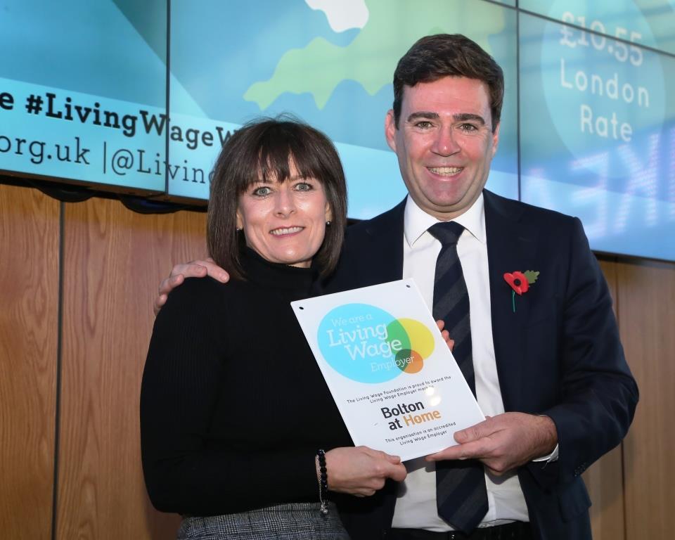 Bolton at Home accredited as Living Wage employer