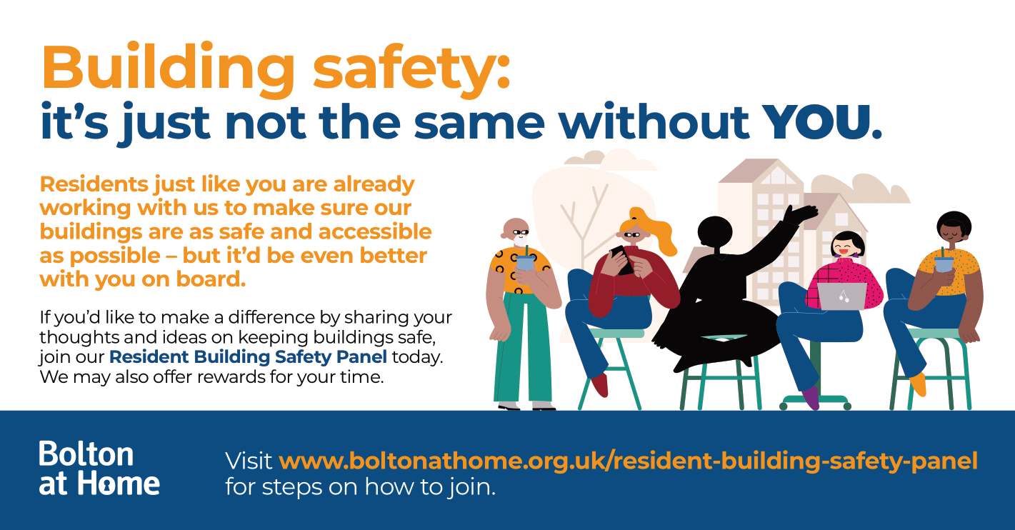 Live in one of our high-rise buildings? You can join our Resident Building Safety Panel